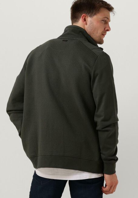 Grüne PME LEGEND Strickjacke ZIP JACKET JACQUARD INTERLOCK SWEAT - large