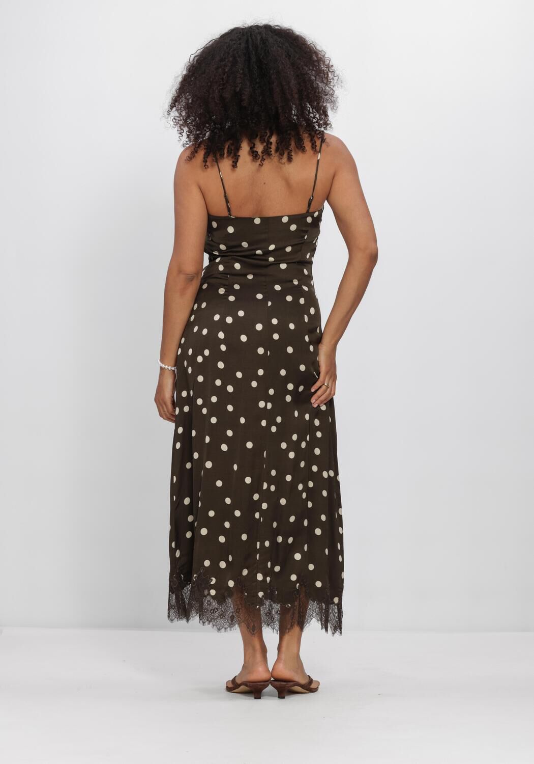 Braune MSCH COPENHAGEN Midikleid MSCHJIONNA IRIDA STRAP DRESS - large