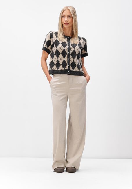 Beige OBJECT Weite Hose OBJLISA WIDE PANT - large