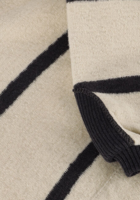 Beige PLAY UP Pullover STRIPED JERSEY SWEATER - large