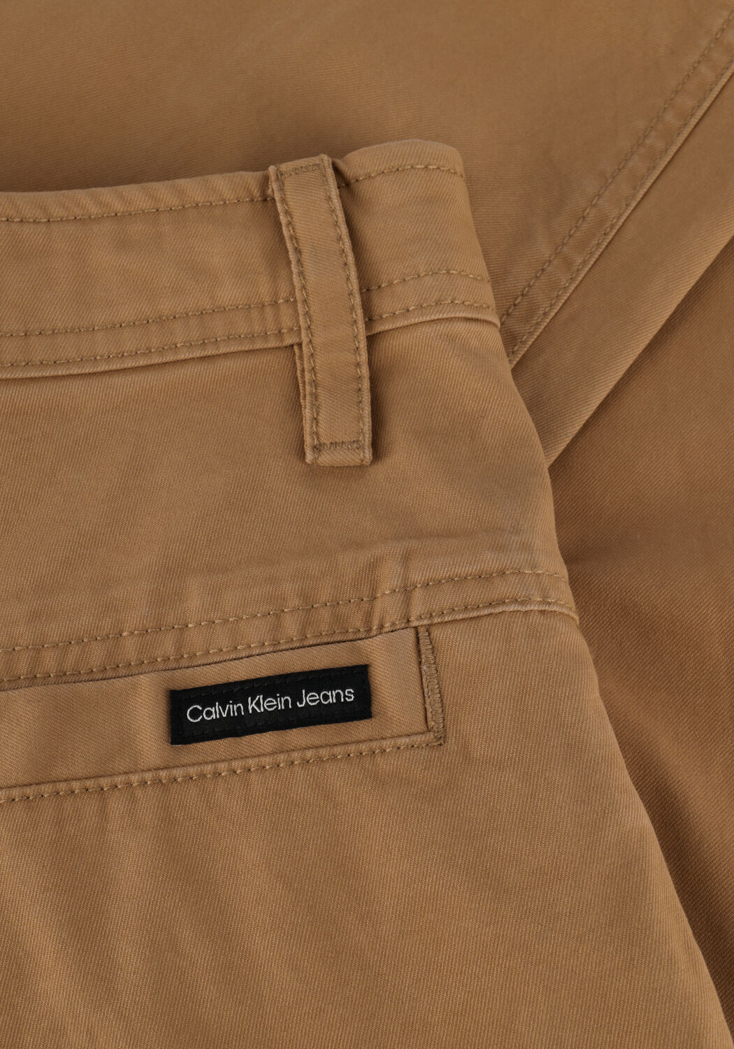 Camelfarbene CALVIN KLEIN Cargohosen SKINNY WASHED CARGO PANT - large