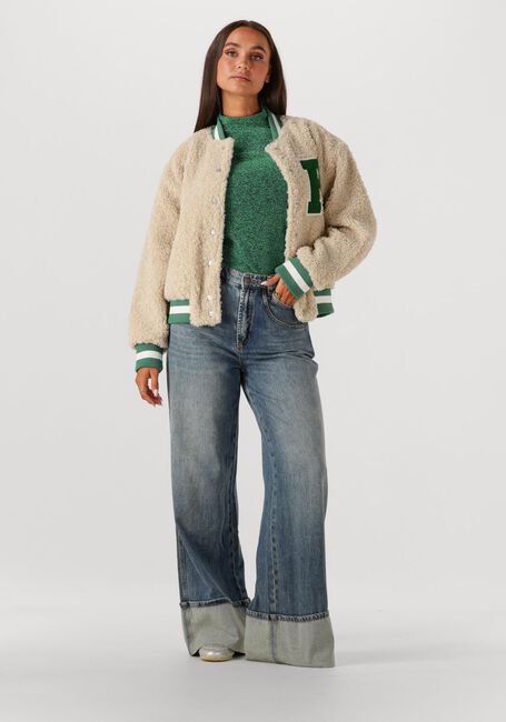 Ecru POM AMSTERDAM Jack JACKET - TEDDY BASEBALL ECRU - large