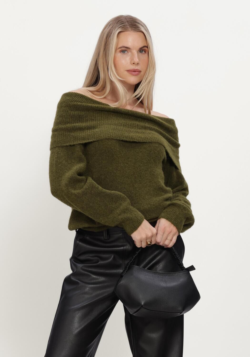 Gr&uuml;ne Y.A.S. Pullover YASJOHI OS WOOL BLEND PULLOVER - large
