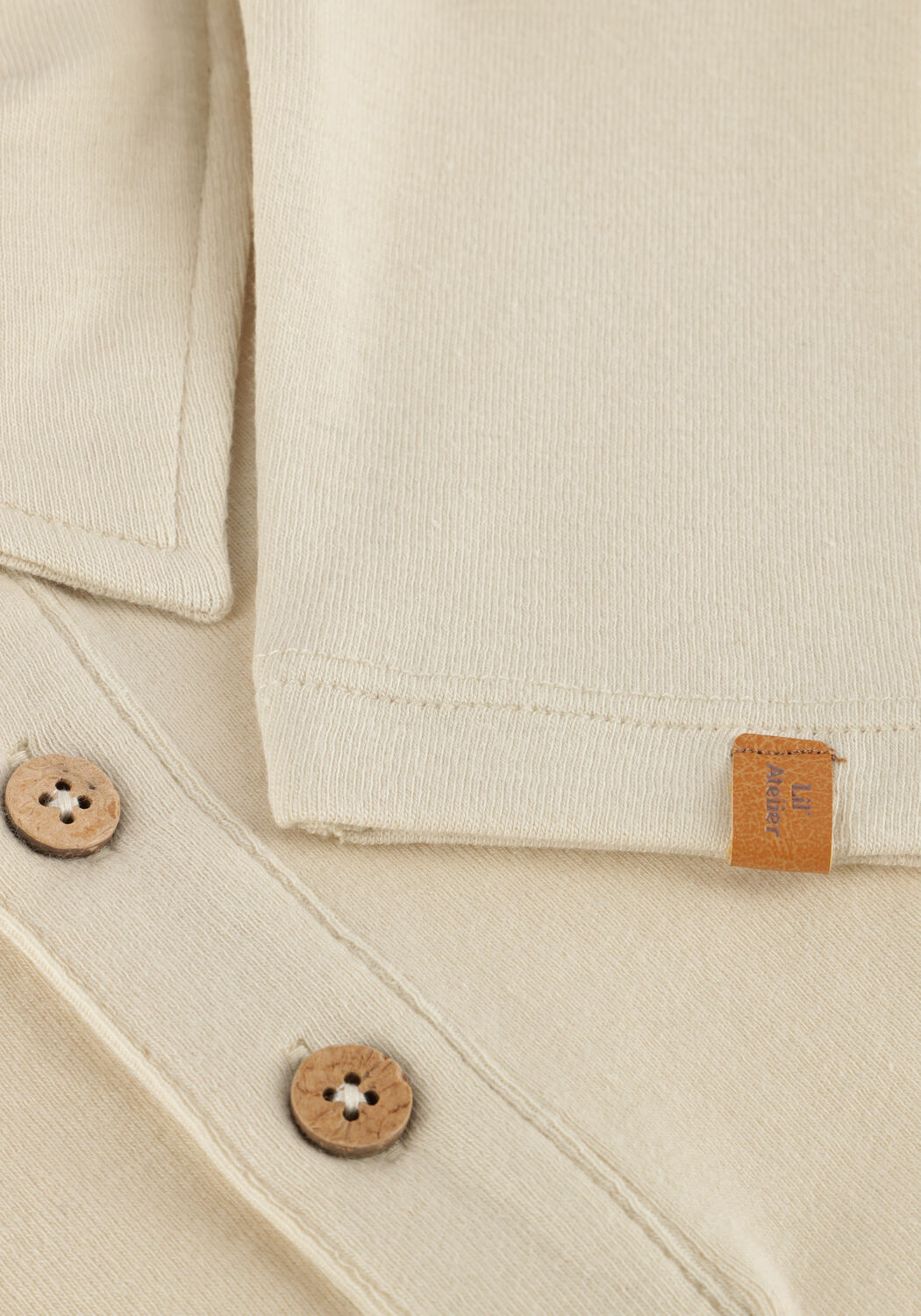 Beige LIL' ATELIER Polo-Shirt NMMFUNDO LUP LS TOP LIL - large