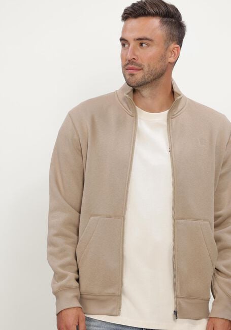 Beige G-STAR RAW Strickjacke PREMIUM CORE TRACK JKT SW - large