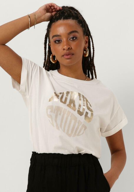 Weiße NUKUS T-shirt HANNAH SHIRT - large