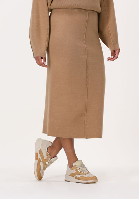 Camelfarbene GESTUZ Midirock TALLIGZ HW SKIRT - large
