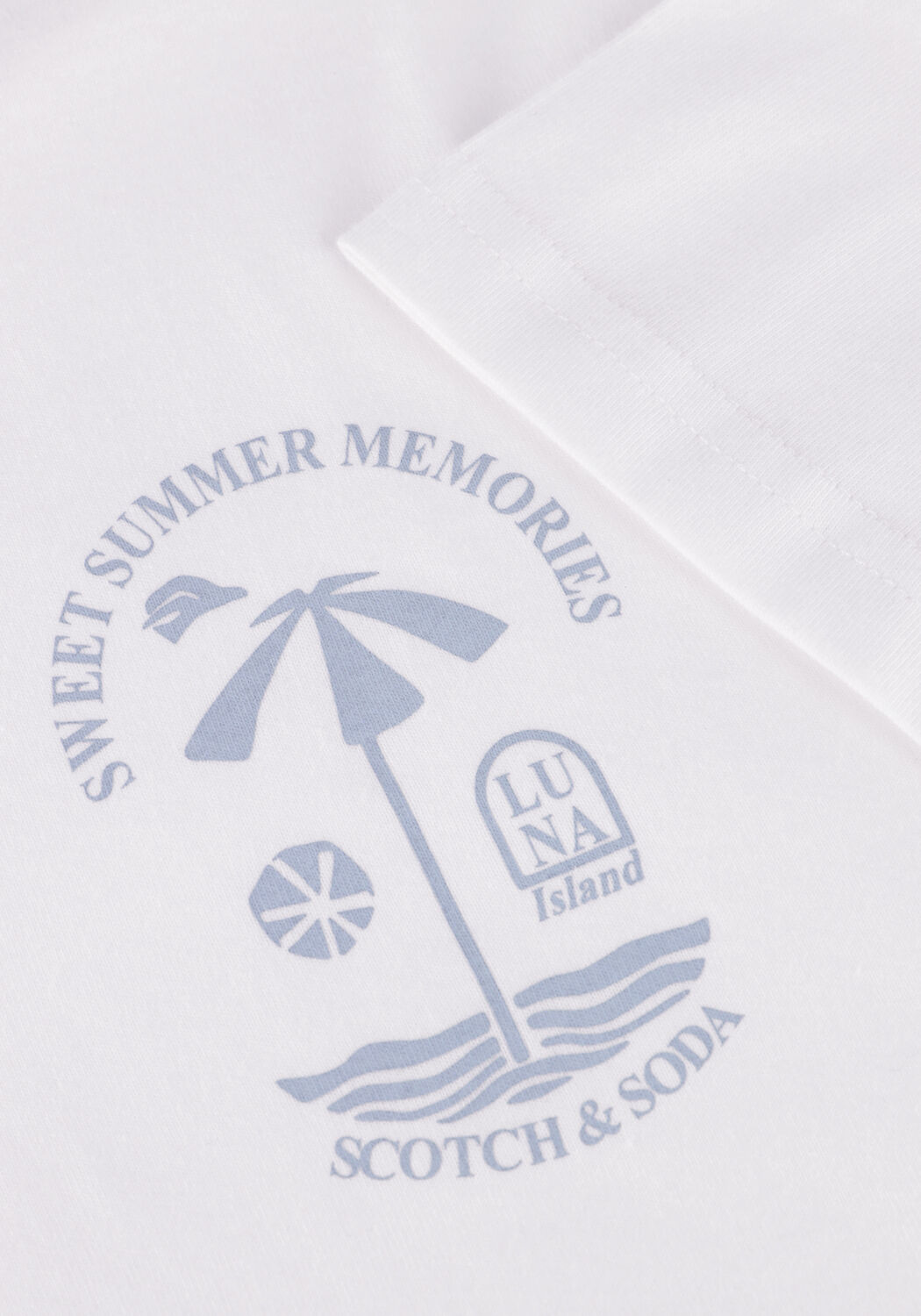 Wei&szlig;e SCOTCH & SODA T-shirt REGULAR FIT LEFT CHEST LOGO T-SHIRT - large