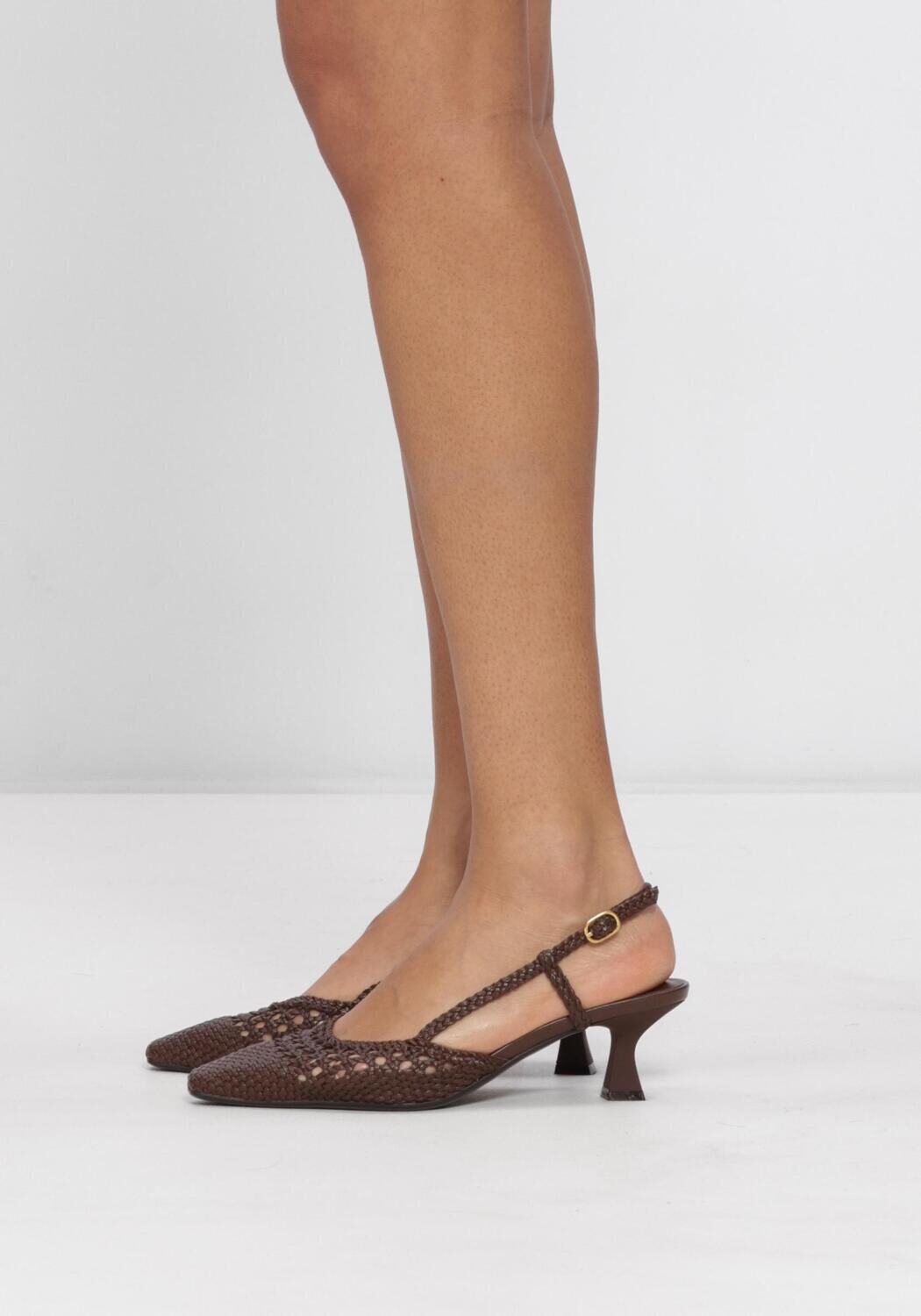 Braune STEFANO LAURAN Slingbacks PE2601 - large