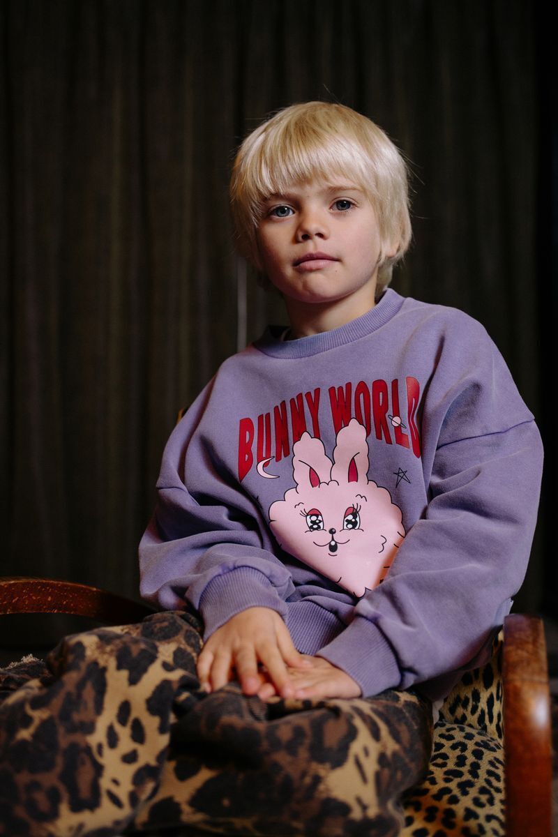 Lilane CALL ME FRANKIE Pullover BUNNY WORLD SWEATER - large