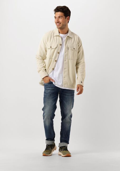 Weiße CAST IRON Overshirt LONG SLEEVE SHIRT SOLID RIBCORD - large