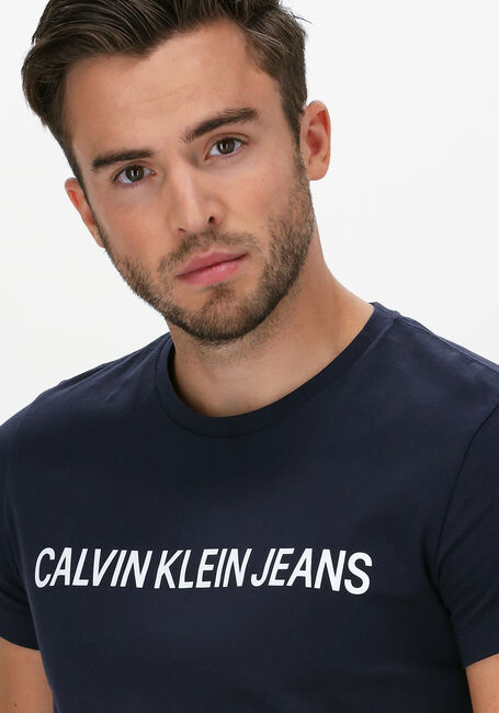 Blaue CALVIN KLEIN T-shirt INSTITUTIONAL L - large