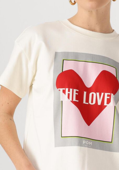 Weiße POM AMSTERDAM T-shirt THE LOVER - large