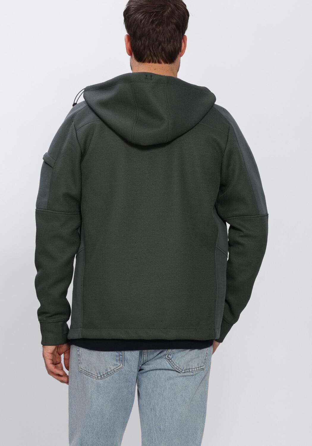 Dunkelgr&uuml;n CHASIN Sweatshirt ADAN ZIP - large