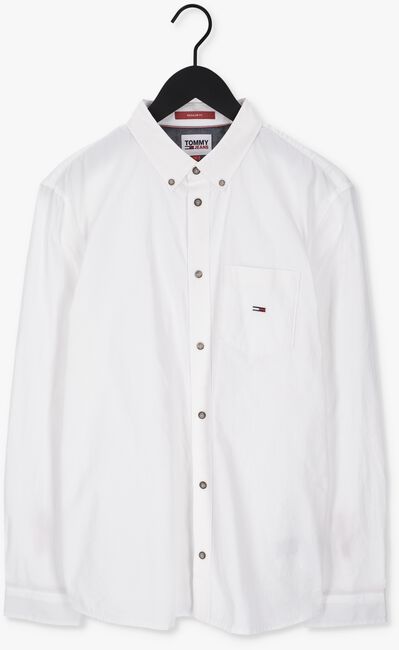 Weiße TOMMY JEANS Casual-Oberhemd TJM ESSENTIAL LIGHT TWILL SHIRT - large