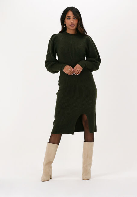 Dunkelgrün Y.A.S. Midikleid YASLUNA LS KNIT MIDI DRESS - large