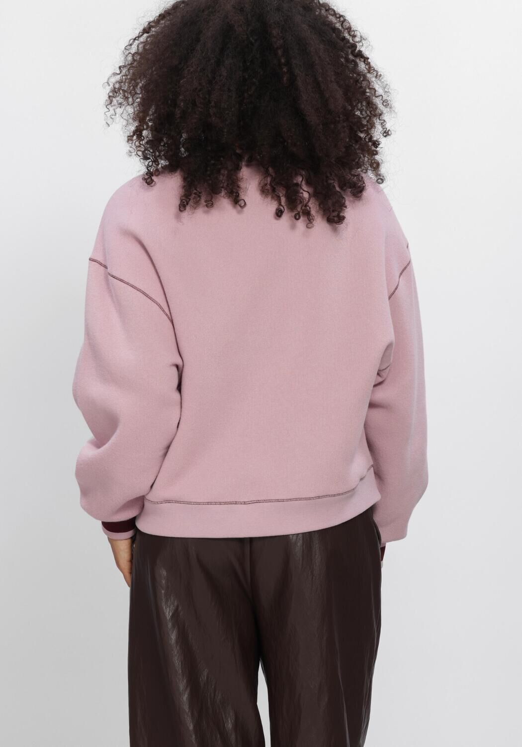 Hell-Pink SUMMUM Sweatshirt SOFT BALLOON SWEATSHIRT - large
