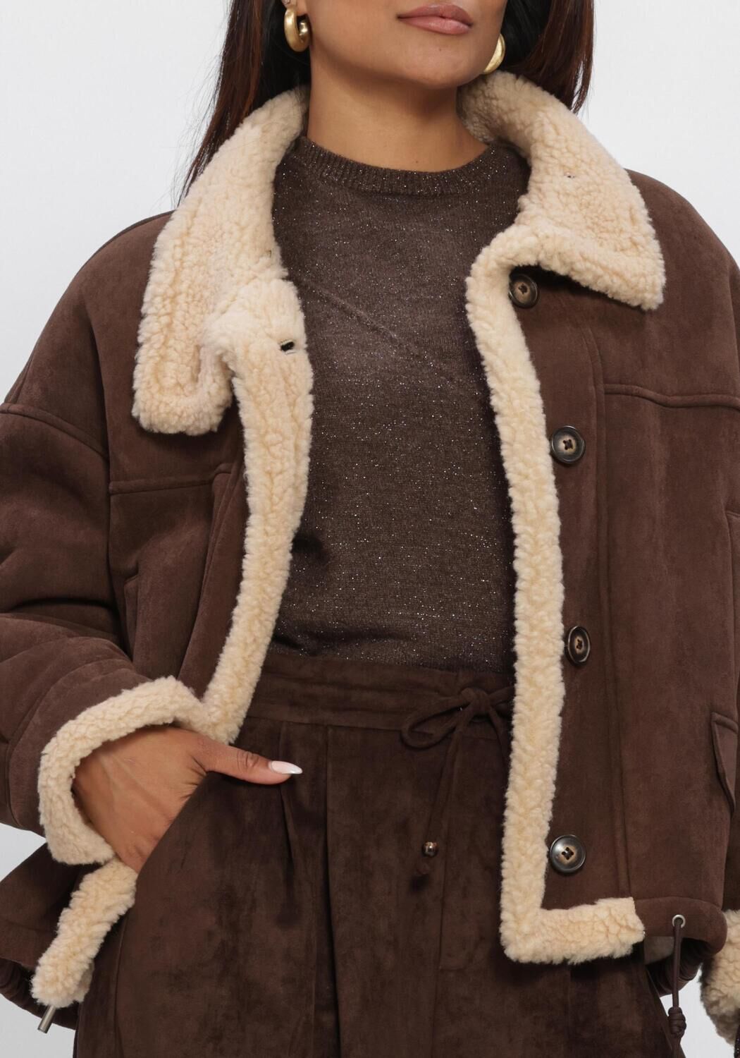 Braune NUKUS Jack ELENA JACKET - large