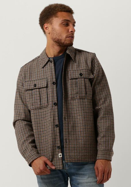 Dunkelblau ANERKJENDT Overshirt AKSOLDADO CHECK OVERSHIRT - large