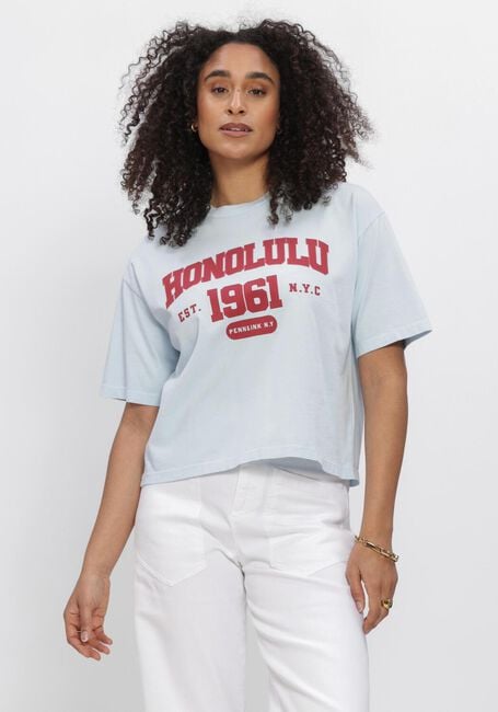 Blaue PENN & INK Blusen T-SHIRT PRINT - large