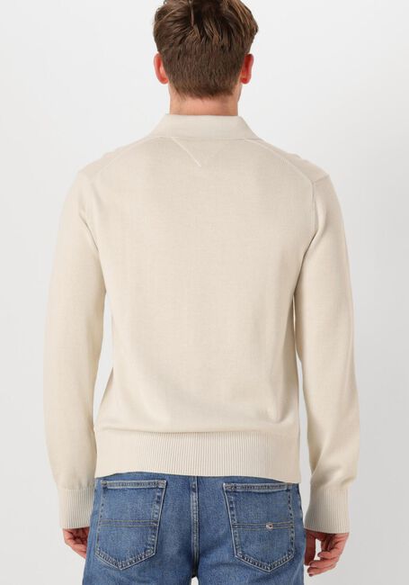Beige TOMMY JEANS Polo-Shirt TJM SLIM ESSENTIAL POLO SWEATER - large