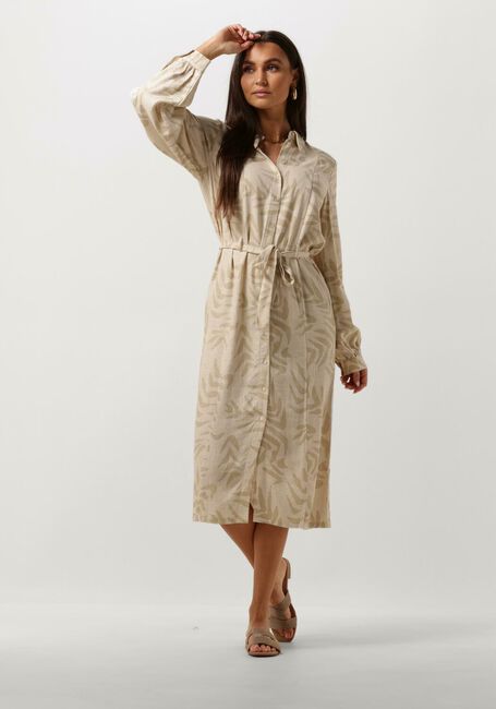 Beige OBJECT Midikleid OBJEMIRA TILDA L/S DRESS - large