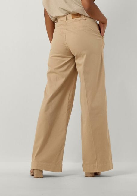 Braune SUMMUM Weite Hose PALAZZO PANTS BUTTER TENCEL TWILL - large