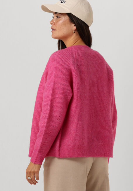 Fuchsie SELECTED FEMME Strickjacke SLFLULU LS KNIT SHORT CARDIGAN - large
