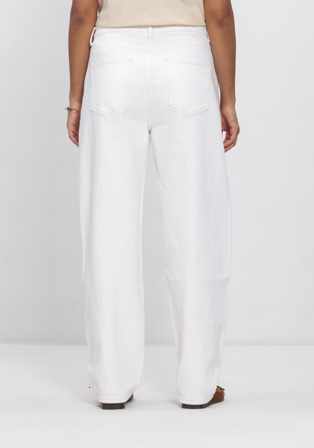 Wei&szlig;e BY-BAR Wide jeans BEGUM WHITE JEANS - large