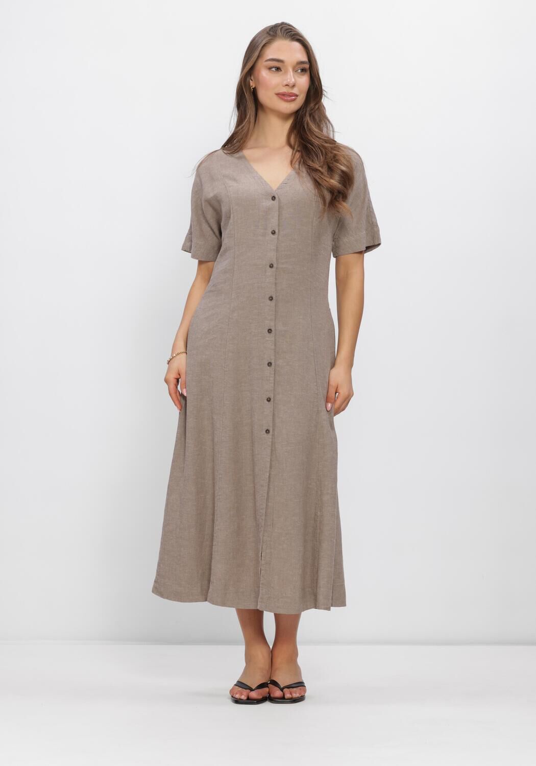 Hellgrau MSCH COPENHAGEN Kleider MSCHVIANA GINIA 2/4 DRESS - large