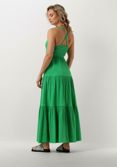 Grüne SCOTCH & SODA Maxikleid MAXI DRESS WITH SMOCK DETAIL - large
