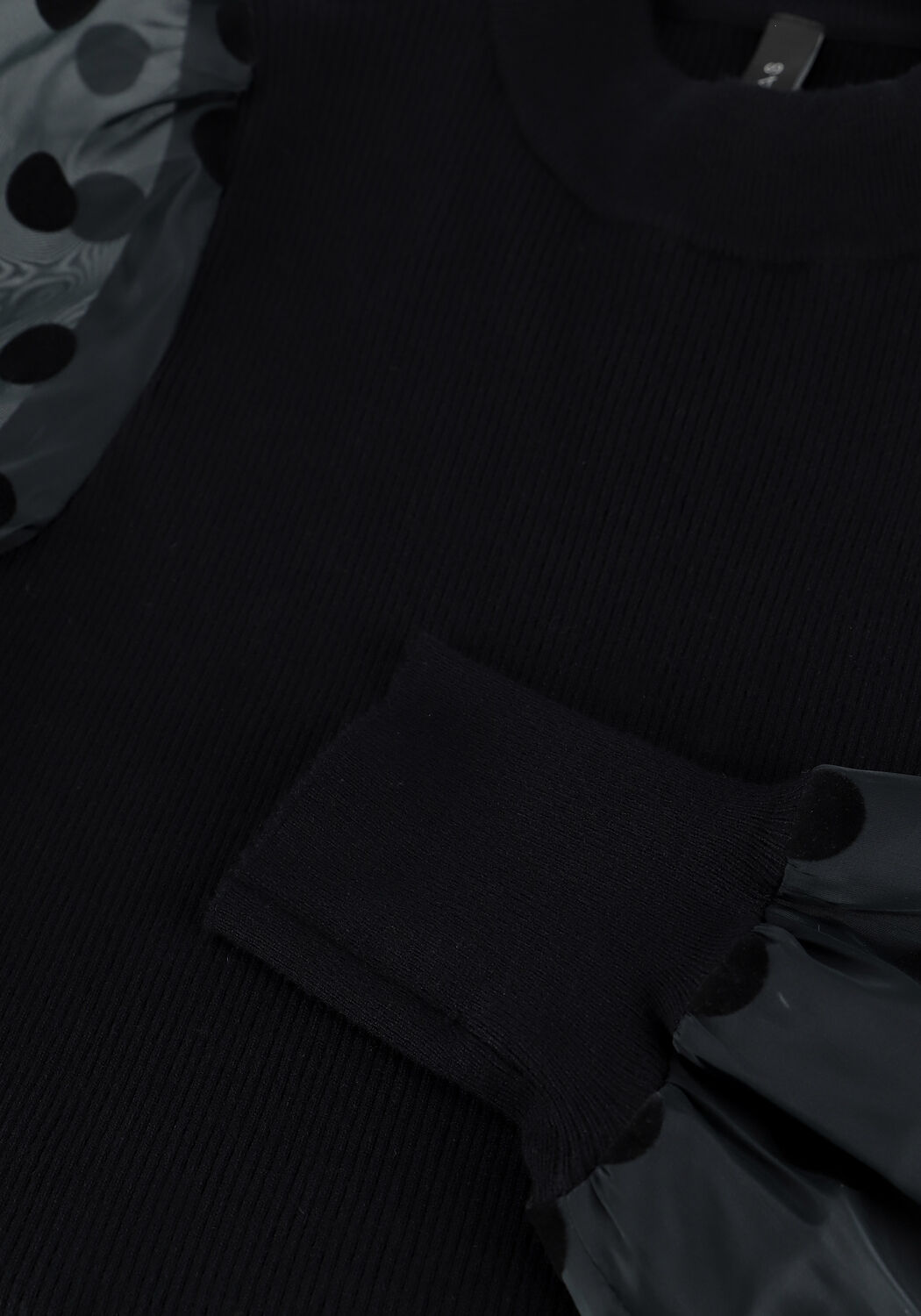 Schwarze Y.A.S. Pullover YASDOTME LS KNIT PULLOVER - large