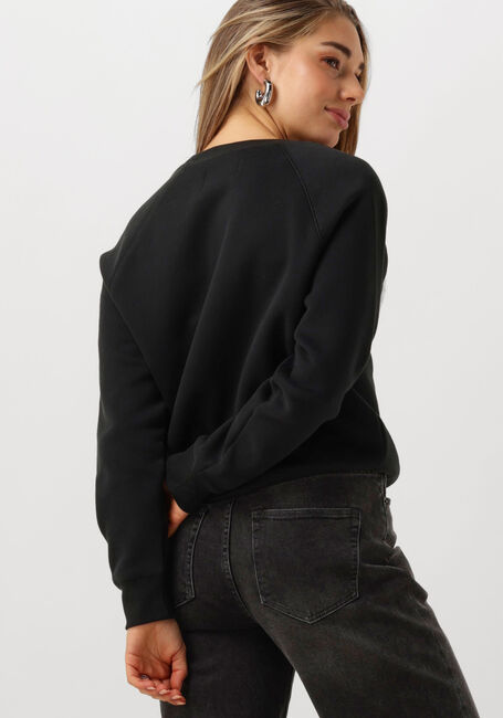 Schwarze UGG Sweatshirt MADELINE FUZZY LOGO CREWNECK - large