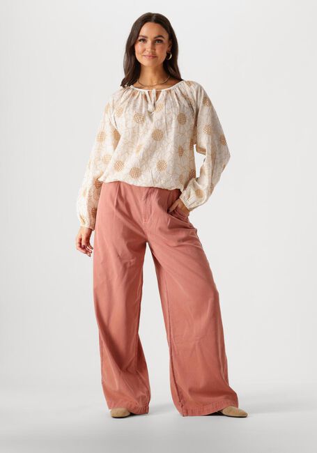 Weiße SUMMUM Blusen LONGSLEEVE TOP FLOWER EMBROIDERY - large