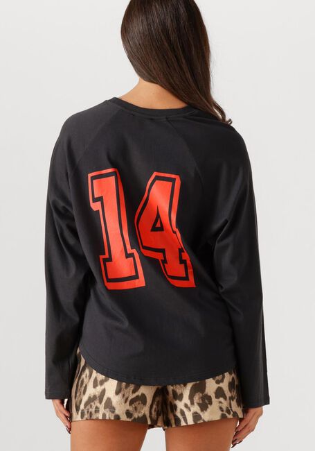 Schwarze ALIX THE LABEL T-shirt LADIES KNITTED RAGLAN LONGSLEEVE - large