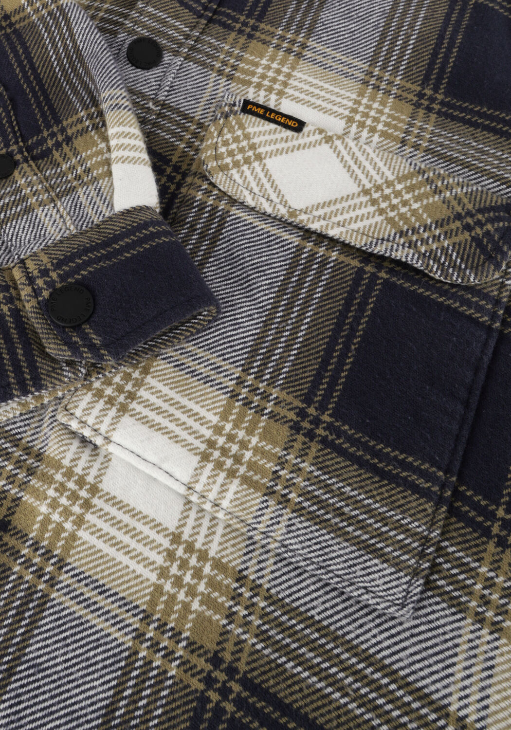 Blaue PME LEGEND Hemden LONG SLEEVE SHIRT CTN FLANEL CHECK QUILTED - large