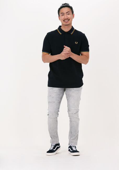 Dunkelblau FRED PERRY Polo-Shirt TWIN TIPPED FRED PERRY SHIRT - large