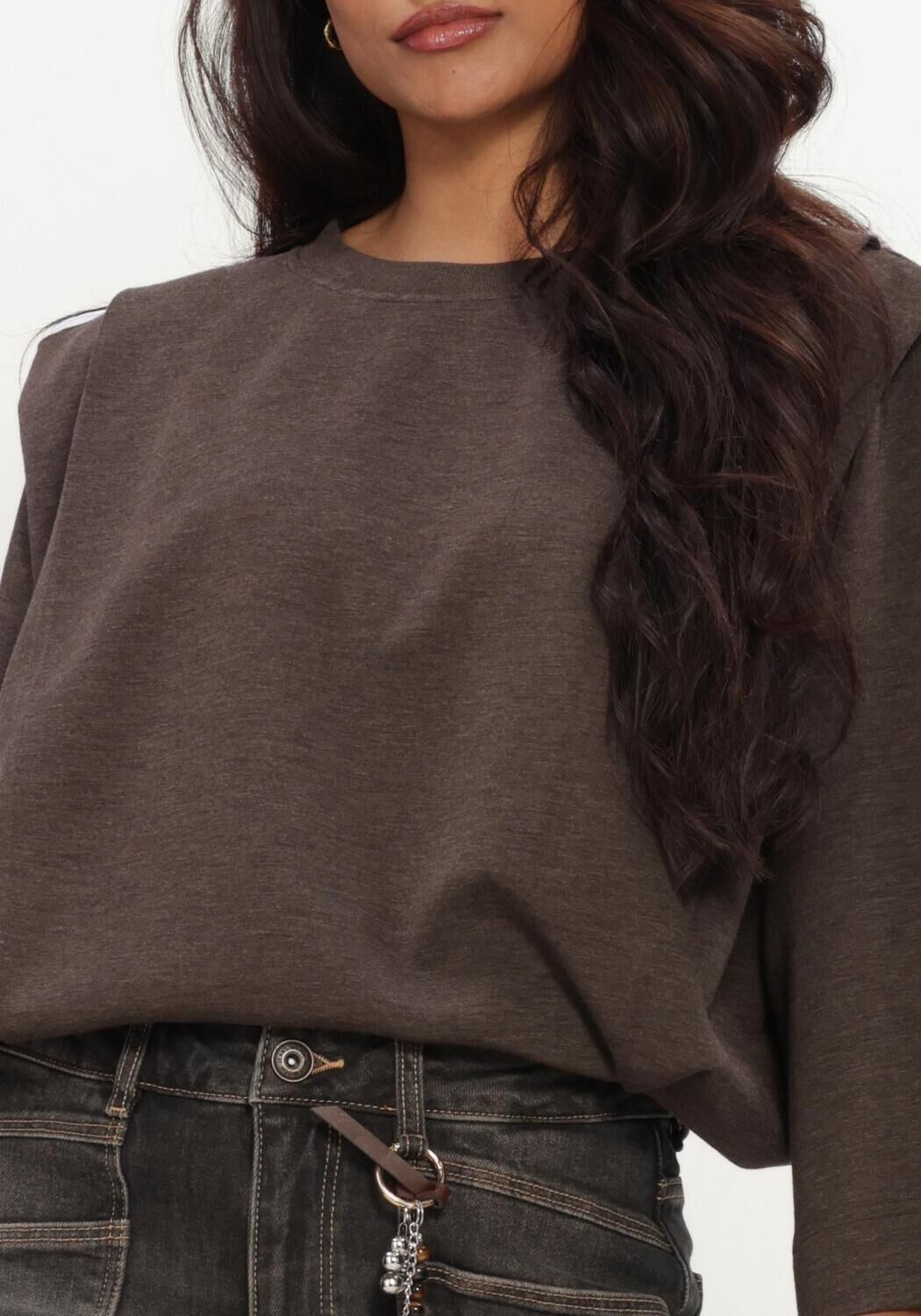 Braune MOS MOSH Pullover MMMAE O-3/4 SLEEVE SWEATSHIRT - large