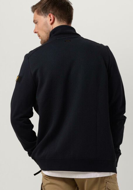 Dunkelblau PME LEGEND Strickjacke ZIP JACKET JACQUARD INTERLOCK SWEAT - large