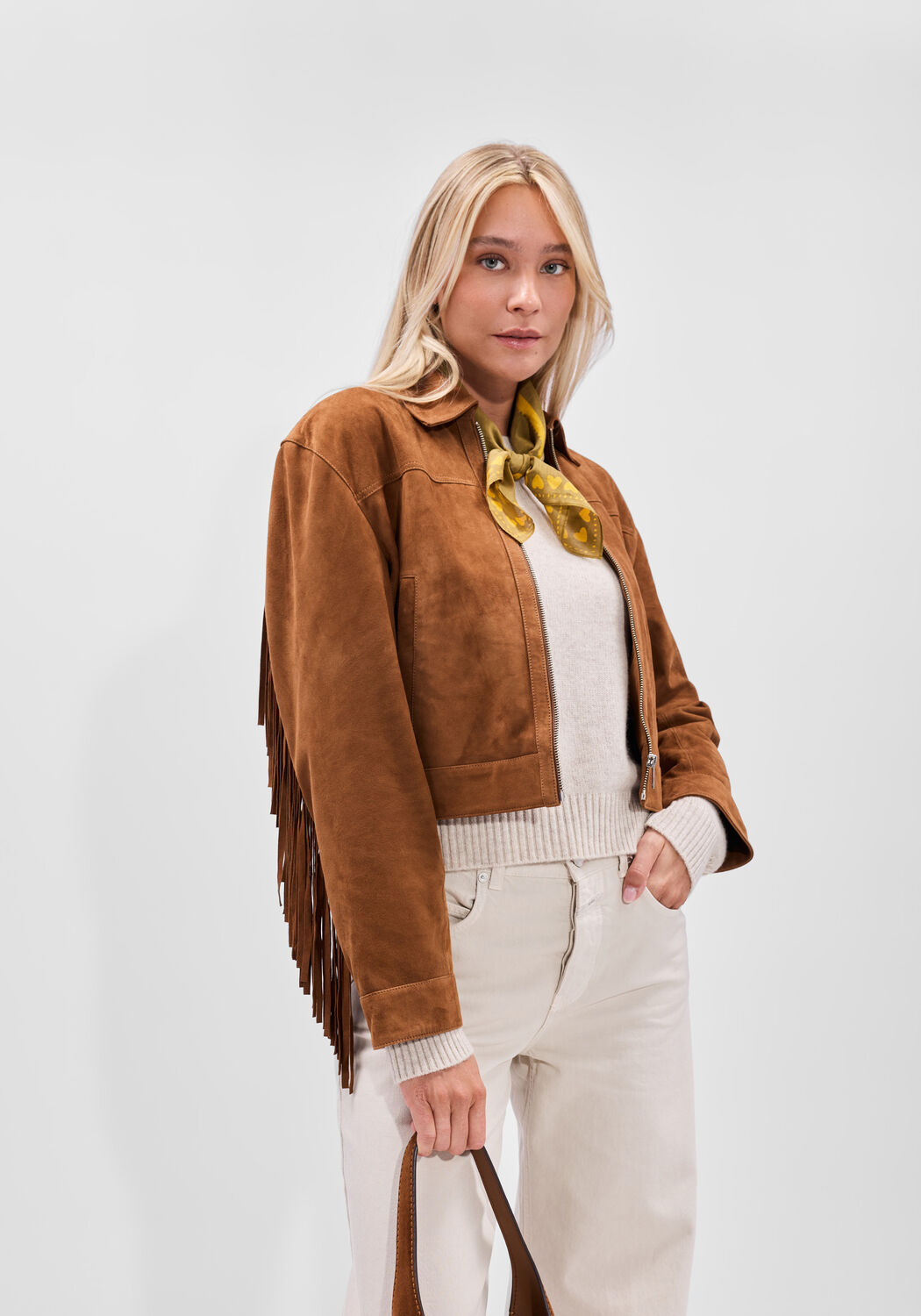 Khaki BONNIE STUDIOS Schal LOVE ME DO SCARF - large