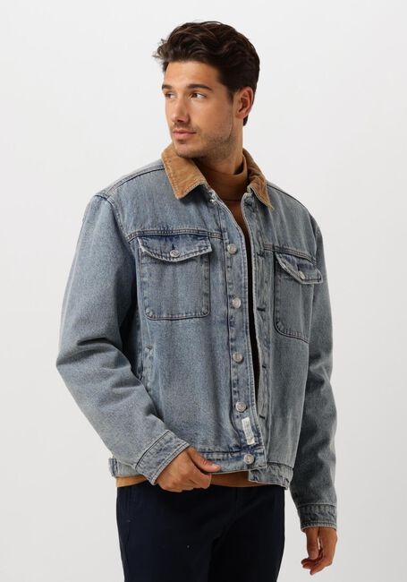 Blaue SCOTCH & SODA Jack CORD COLLAR INDIGO TEDDY JACKE - large