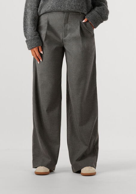 Graue GESTUZ Weite Hose GZPAULA MELANGE MW WIDE PANTS - large