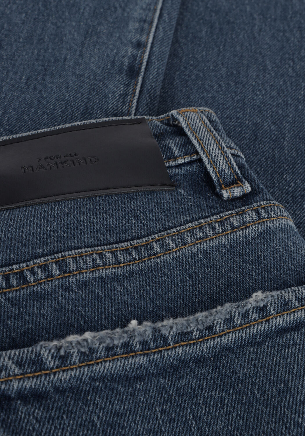 Blaue 7 FOR ALL MANKIND Straight leg jeans LOGAN STOVEPIPE BLAZE WITH RAW CUT HEM - large