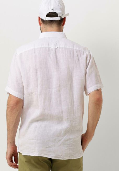 Weiße TOMMY HILFIGER Casual-Oberhemd PIGMENT DYED LINEN RF SHIRT S/S - large