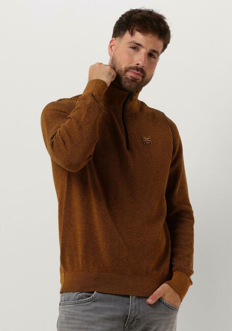 Gelbe PME LEGEND Pullover HALF ZIP COLLAR COTTON PLATED - large