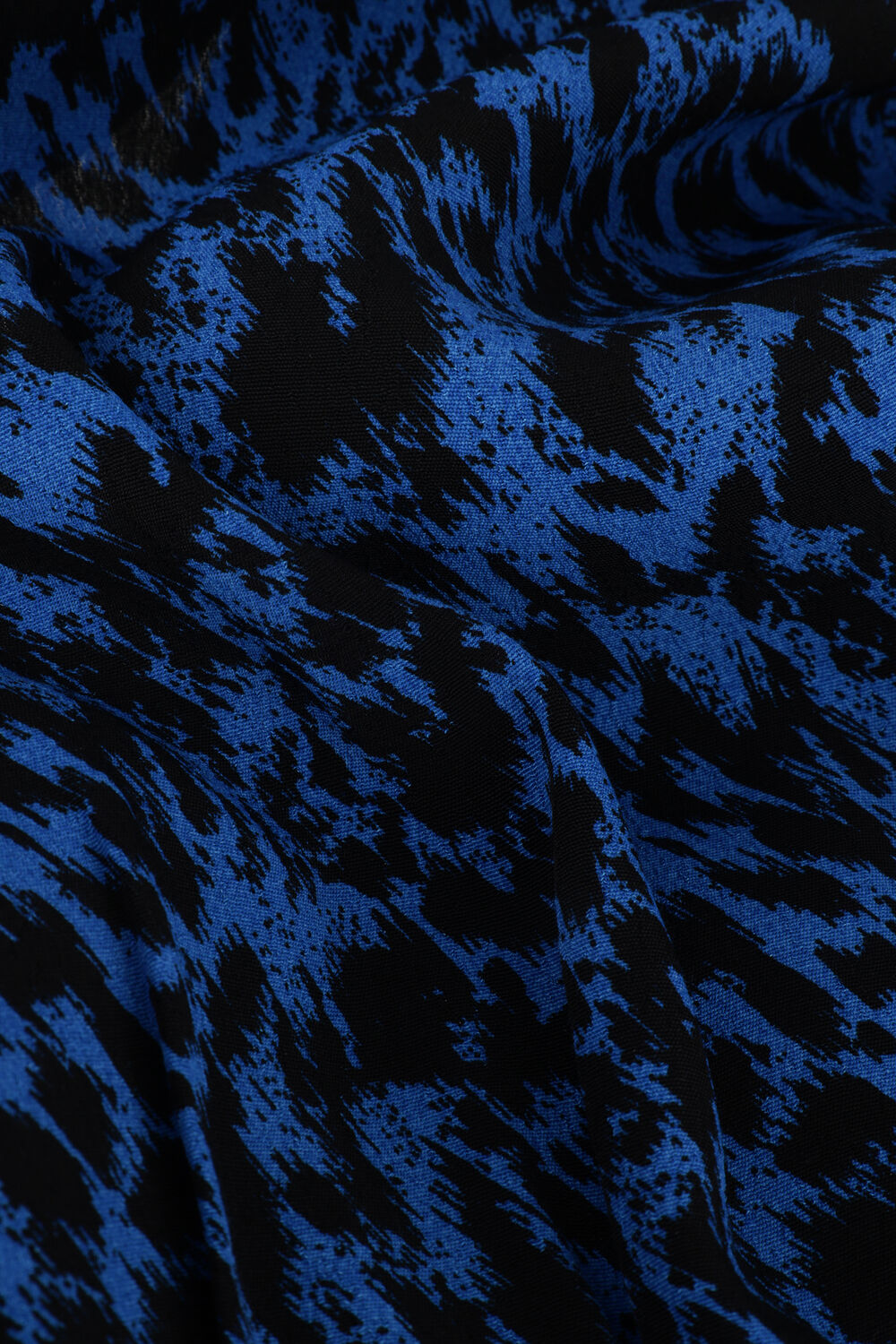 Blaue ALIX THE LABEL Minikleid LADIES WOVEN SKETCHY ANIMAL DRESS WITH KNOT - large