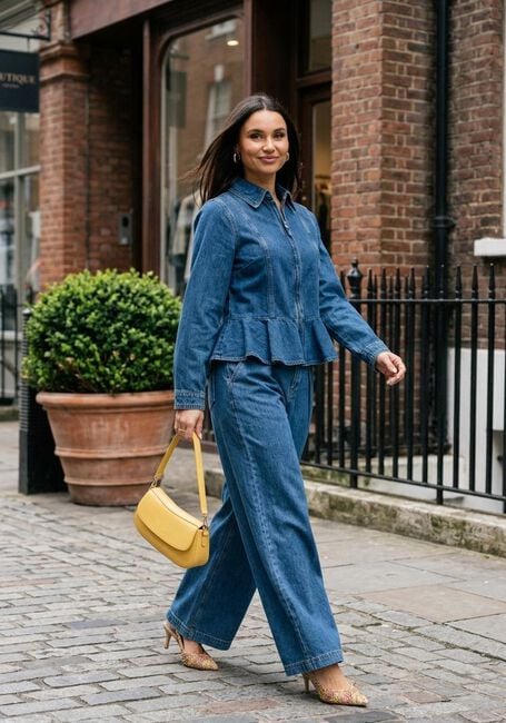 Blaue INWEAR Wide jeans DOPHINAIW WIDE PANTS - large