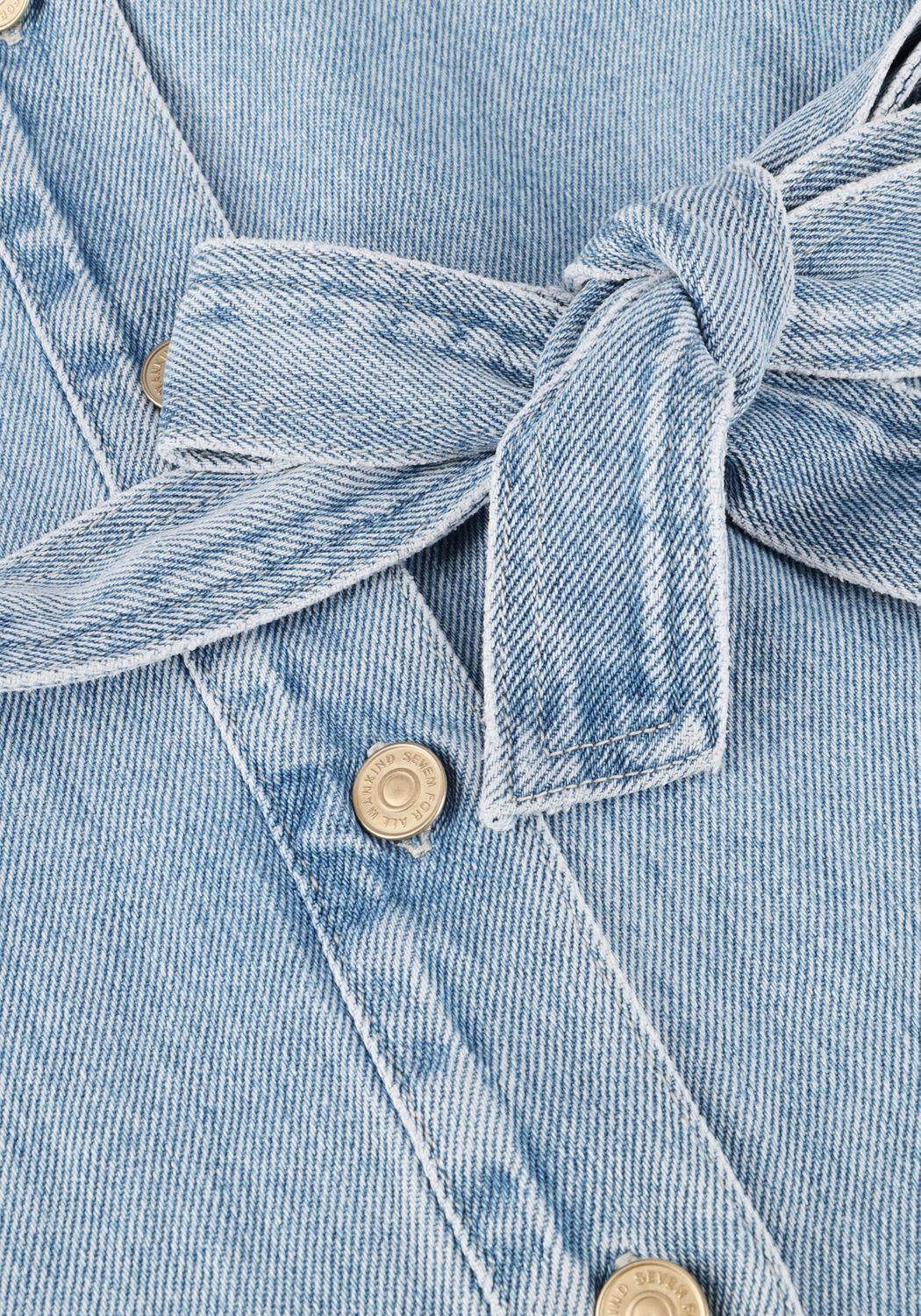 Hellblau 7 FOR ALL MANKIND Minikleid SHIRT DRESS - large