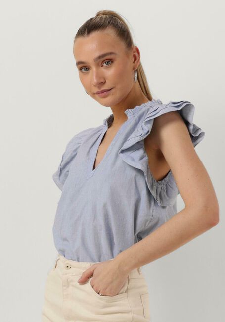 Hellblau BY-BAR Top LILA PIN STRIPE BLOUSE - large