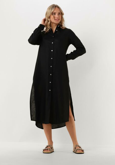 Schwarze RESORT FINEST Maxikleid SHIRT DRESS - large